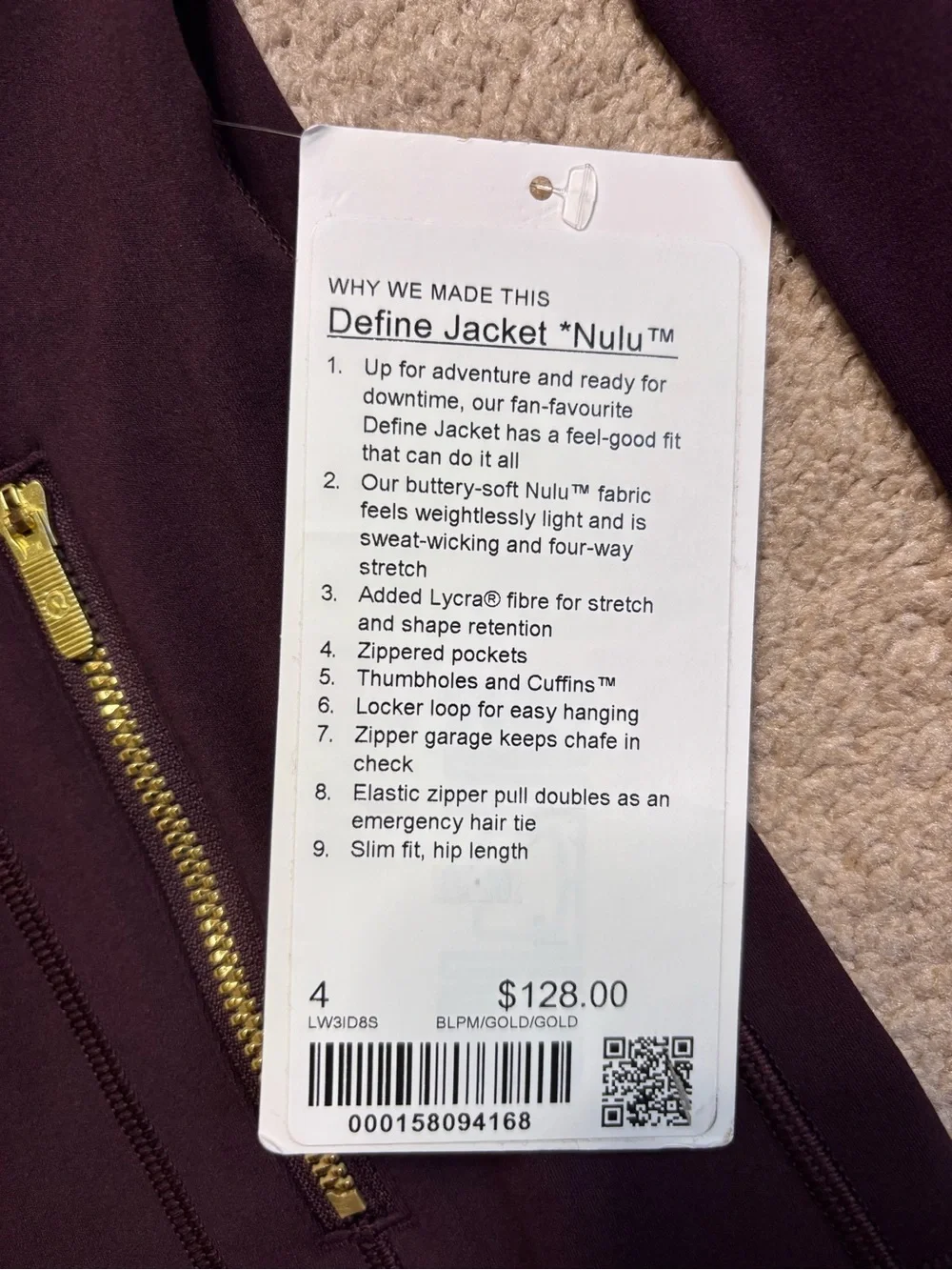 Authentic Lululemon Define Jacket Nulu